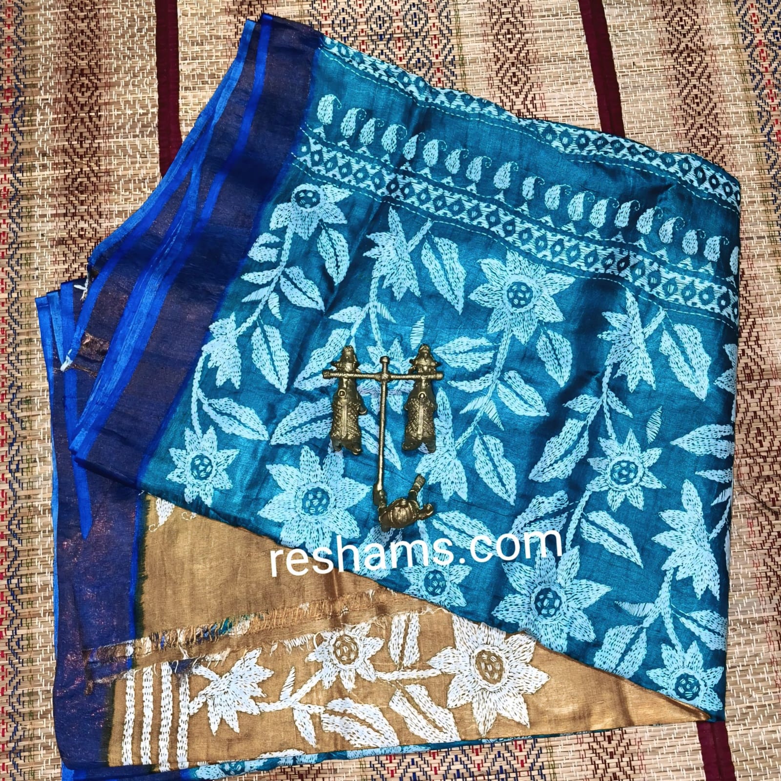Kantha Stitch Saree