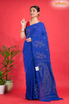 PURE COTTON KATHA STITCH BLUE