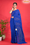 PURE COTTON KATHA STITCH BLUE