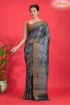 PURE PRINTED TUSSAR SILK GREEN