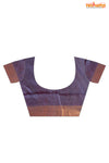 PURE PRINTED TUSSAR SILK BLUE
