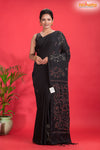 PURE COTTON KATHA STITCH BLACK