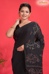 PURE COTTON KATHA STITCH BLACK