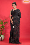 PURE COTTON KATHA STITCH BLACK