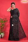 PURE COTTON KATHA STITCH BLACK