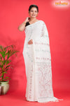 PURE COTTON KATHA STITCH WHITE