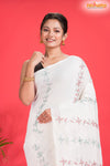 PURE COTTON KATHA STITCH WHITE