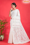 PURE COTTON KATHA STITCH WHITE