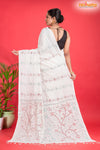 PURE COTTON KATHA STITCH WHITE