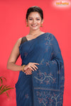 PURE COTTON KATHA STITCH NAVY BLUE