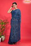 PURE COTTON KATHA STITCH NAVY BLUE