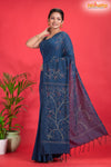 PURE COTTON KATHA STITCH NAVY BLUE
