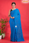 PURE COTTON KATHA STITCH SKY BLUE
