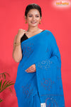 PURE COTTON KATHA STITCH SKY BLUE