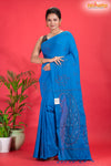 PURE COTTON KATHA STITCH SKY BLUE