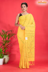 PURE COTTON KATHA STITCH YELLOW