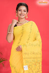 PURE COTTON KATHA STITCH YELLOW
