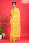PURE COTTON KATHA STITCH YELLOW