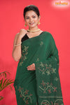 PURE COTTON KATHA STITCH GREEN