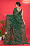 PURE COTTON KATHA STITCH GREEN