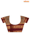 KOVAI KORA COTTON PURPLE GOLDEN BROWN