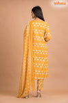 GOLDEN YELLOW COTTON KURTI