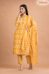 GOLDEN YELLOW COTTON KURTI