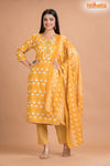 GOLDEN YELLOW COTTON KURTI