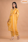 GOLDEN YELLOW COTTON KURTI