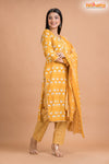 GOLDEN YELLOW COTTON KURTI