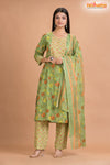 LIGHT GREEN COTTON KURTI