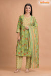 LIGHT GREEN COTTON KURTI