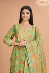 LIGHT GREEN COTTON KURTI