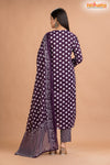 DEEP PURPLE  COTTON KURTI