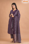 DEEP PURPLE  COTTON KURTI