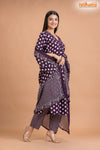 DEEP PURPLE  COTTON KURTI