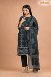 DEEP GREEN COTTON KURTI