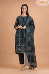 DEEP GREEN COTTON KURTI