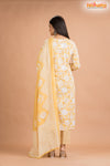 LIGHT YELLOW COTTON KURTI
