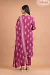 PURPLE PINK COTTON KURTI