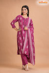 PURPLE PINK COTTON KURTI