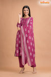 PURPLE PINK COTTON KURTI