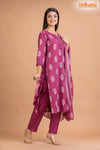 PURPLE PINK COTTON KURTI