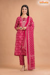 PINK PRINT COTTON KURTI