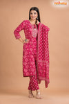 PINK PRINT COTTON KURTI