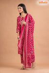 PINK PRINT COTTON KURTI