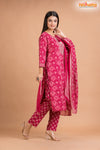 PINK PRINT COTTON KURTI