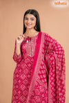 PINK PRINT COTTON KURTI
