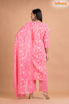 LIGHT PINK FLORAL COTTON KURTI