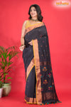 ASSAM COTTON OFF BLACK
